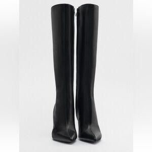 Zara Black Knee Boots